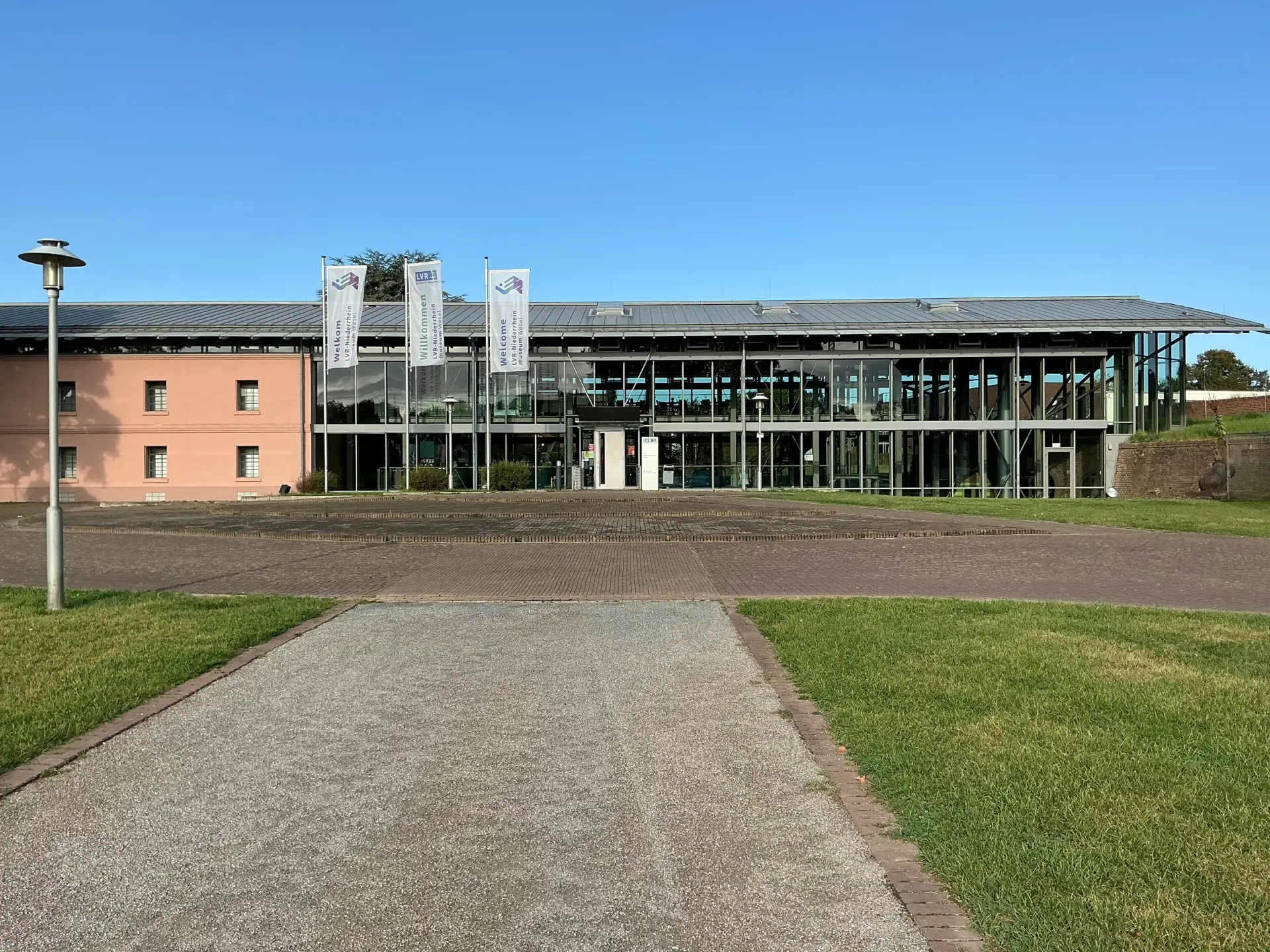 Das Gebäude des LVR-Niederrheinmuseums Wesel von außen